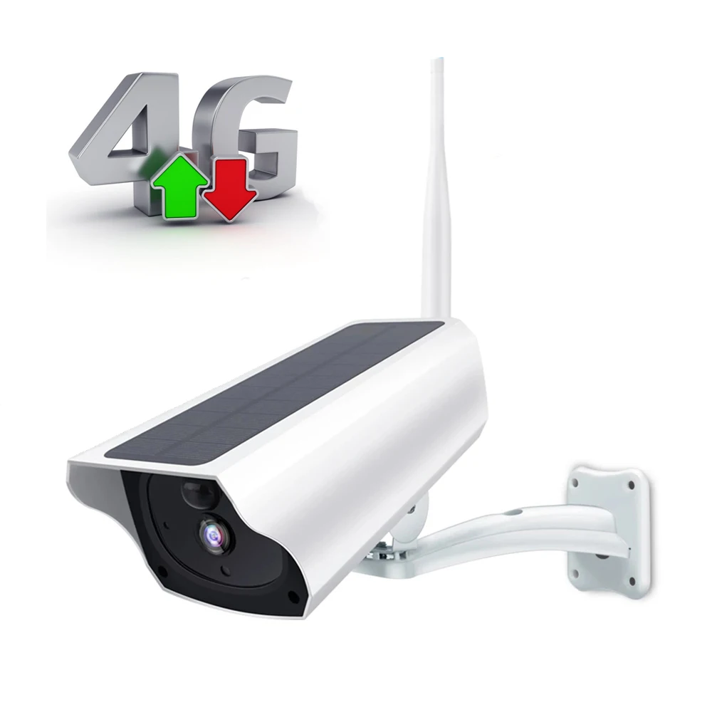 

1080P 4G LTE Sim Card WiFi Camera Battery Powered Wireless IP Camera Waterproof Smart Solar Intelligent Energy PIR Alert IR CCTV