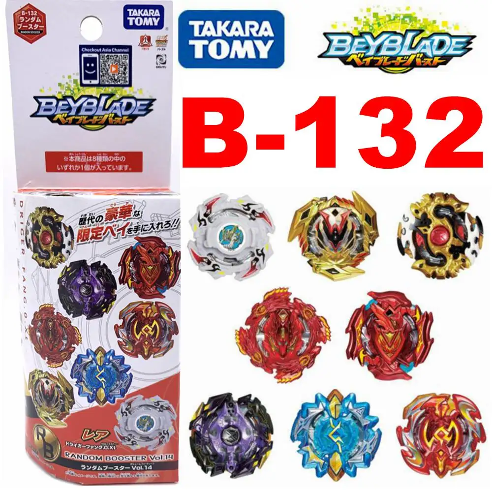 

Японский оригинальный Takara Tomy B-132 Beyblade Burst случайный бустер Vol.14 как детские игрушки