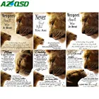 AZQSD рамки Раскраска по номерам Лев ручная роспись украшение на стену, живопись маслом по номерам на холсте животных Наборы акриловые уникальные подарки