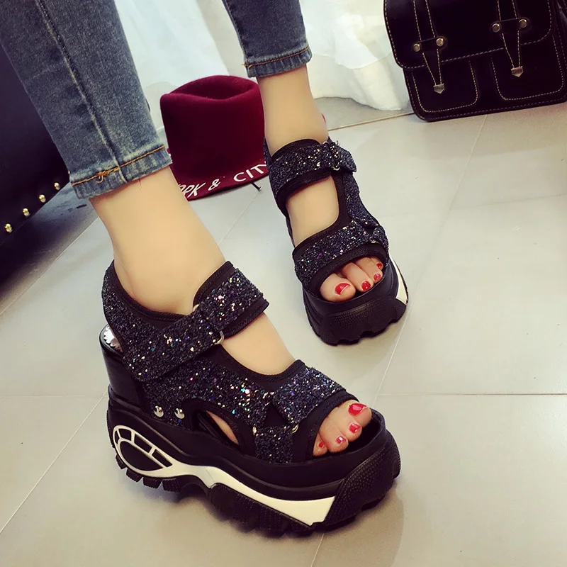 Новое поступление 2020 года Летние босоножки на платформе женская повседневная