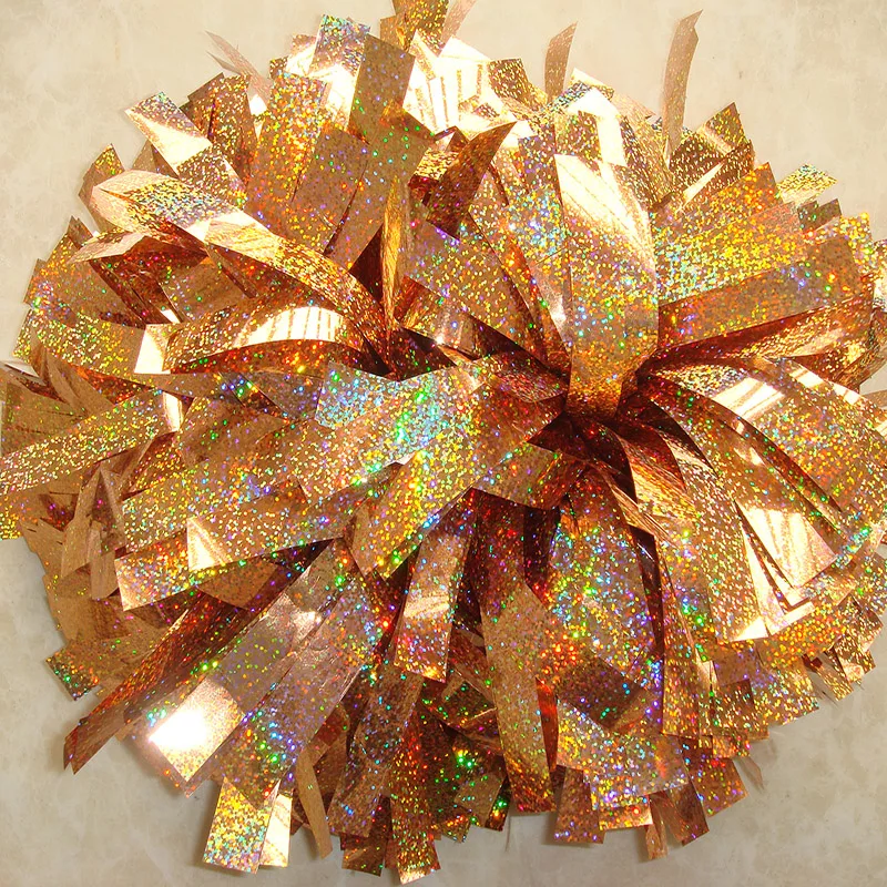 Не выцветает 1 шт. помпон для чирлидинга poms 6 дюймов ручка дубинка