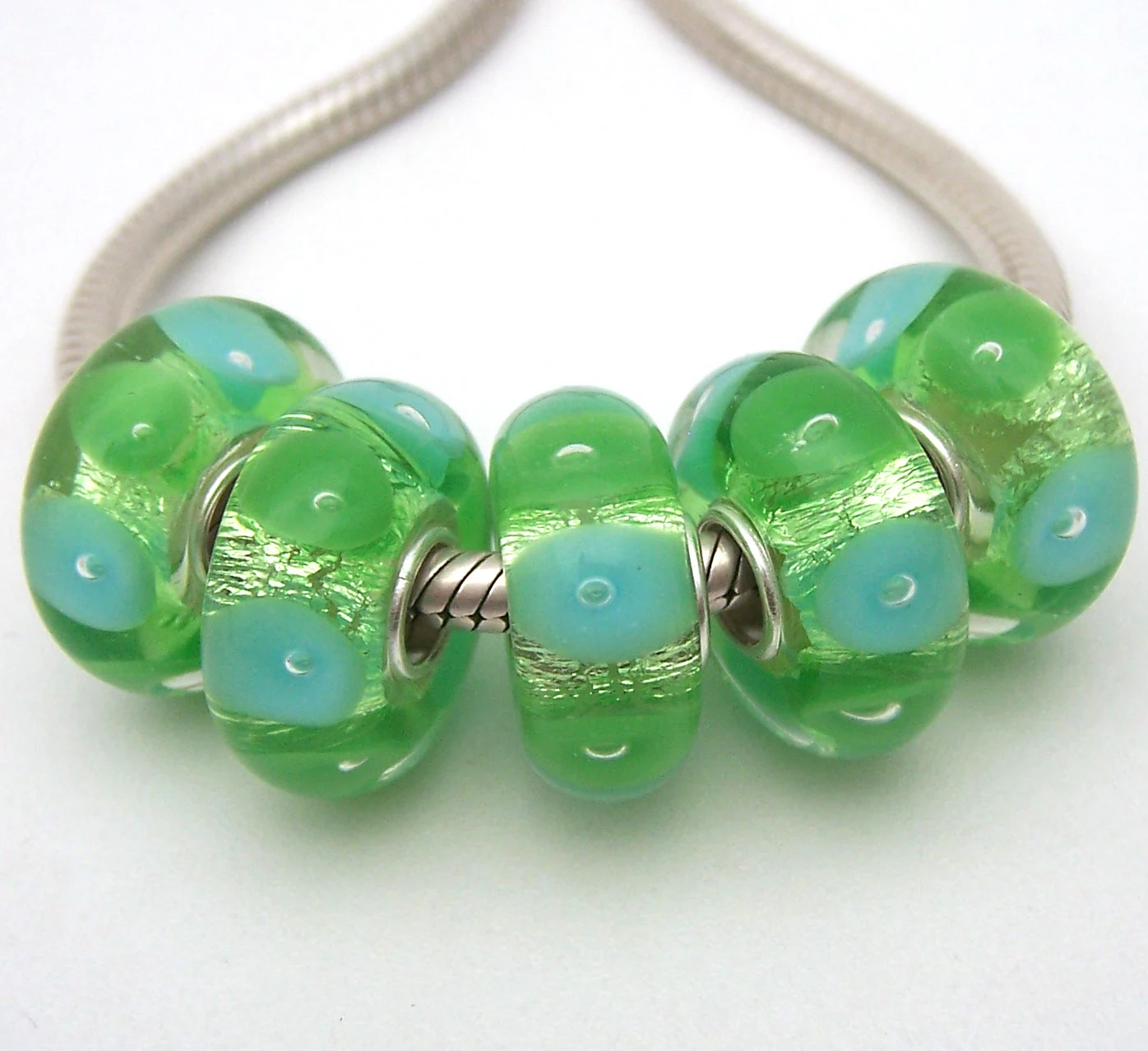 

XHYG1012 5X 100% Authenticity S925 Sterling Silver Beads Murano Glass beads Fit European Charms Bracelet diy jewelry Lampwork