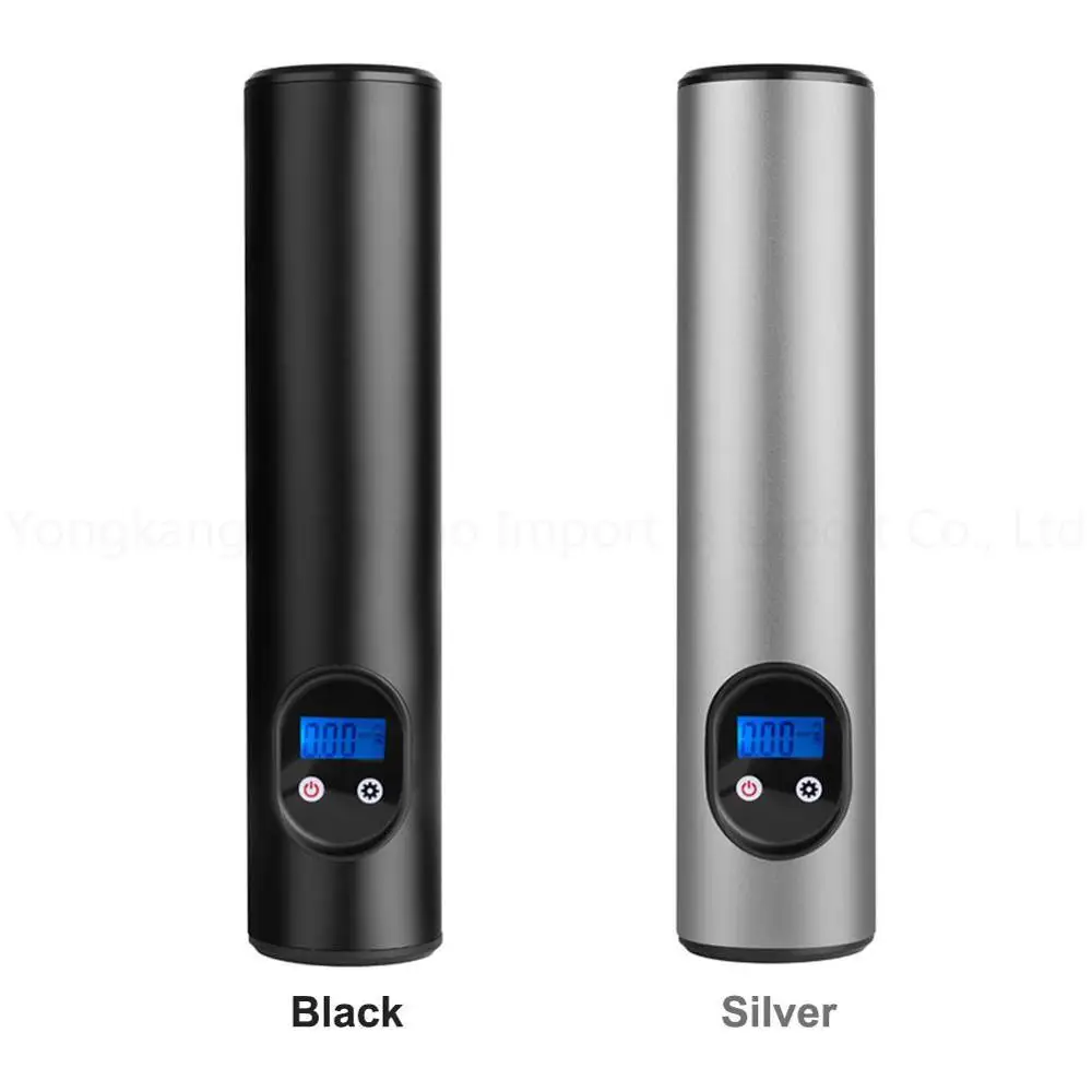 

Portable Wireless Electric Tire Air Pump Car Compressor Suitable for Car Motorcycle And Bicycle Tire Black Silver