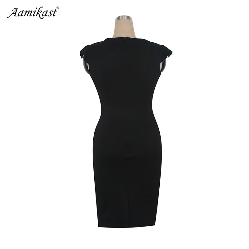 Женское облегающее платье карандаш элегантное винтажное деловое Повседневное с