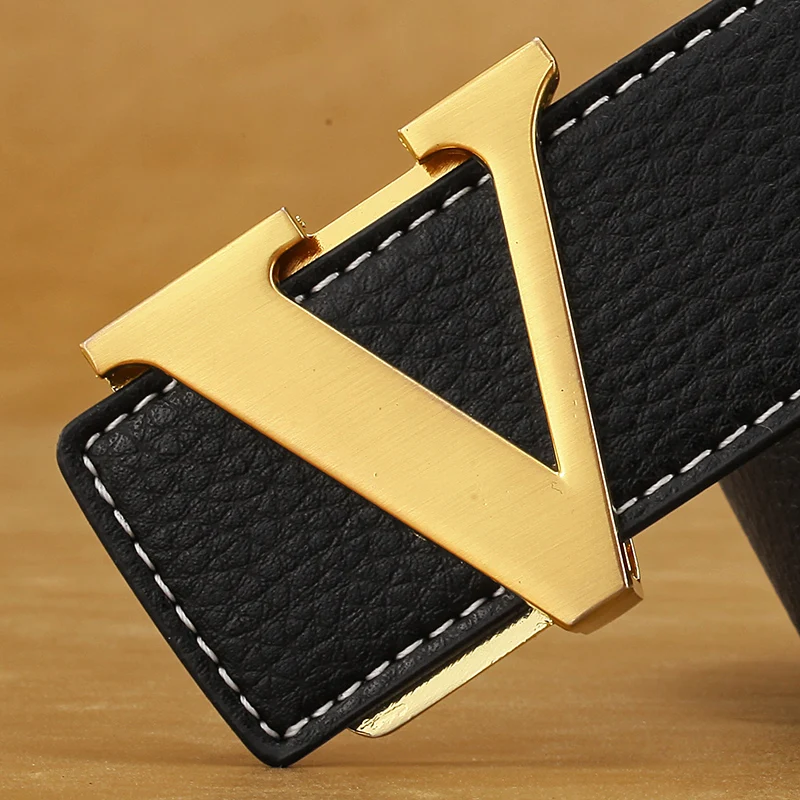 

Designer Luxury Brand Belts for Mens Genuine Leather Male Women Casual Jeans Vintage Fashion High Quality Strap Waist Men Belt V