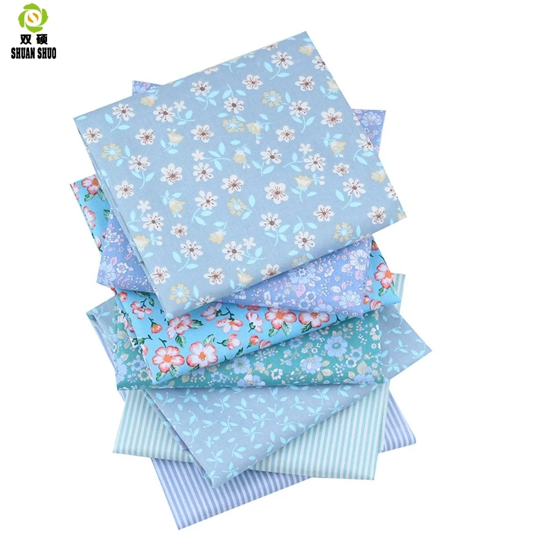 Хлопковая ткань Shuangshuo Flora & stripeTissus в стиле пэчворк четверть толстых пучков для