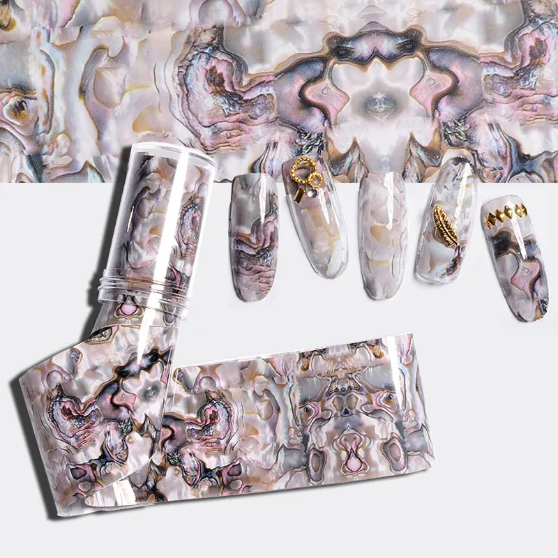 

1box Gradient Marble Designs Nail Art Foils Stickers DIY Transfer Foils Full Wraps Decals Sticker Charm Manicure Decoration