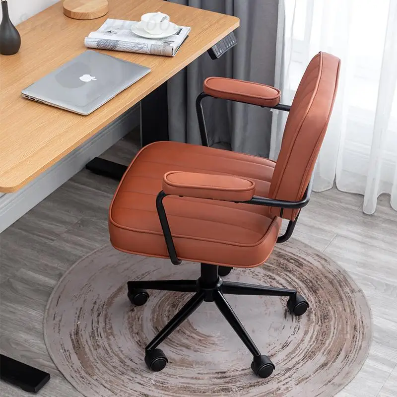 Легкое роскошное компьютерное кресло удобное для дома и офиса сидения на спине