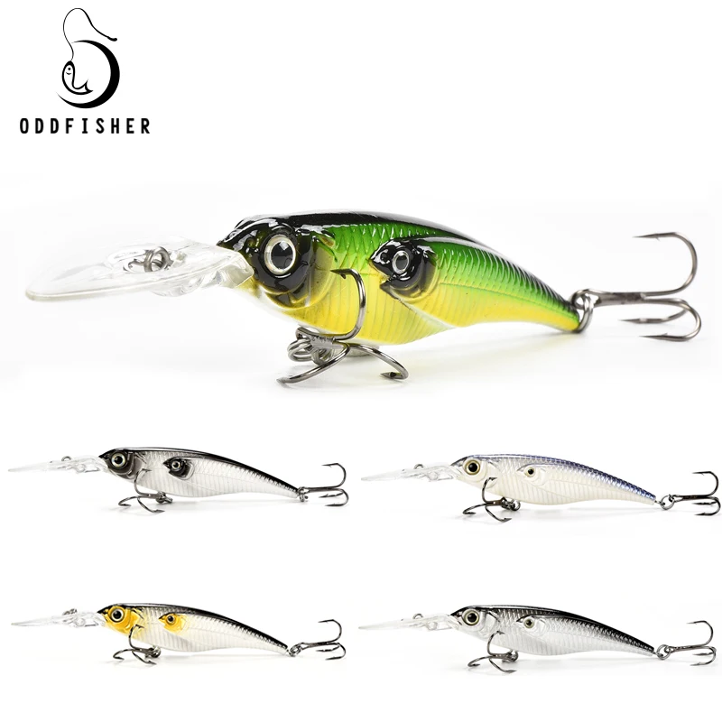 Оригинальные Oddfisher YH14 рыболовные приманки наживки Minnow искусственные Вибрирующая