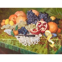 fruit diy embroidery cross stitch 11ct kits needlework craft set cotton thread printed canvas home decoration hot sell design