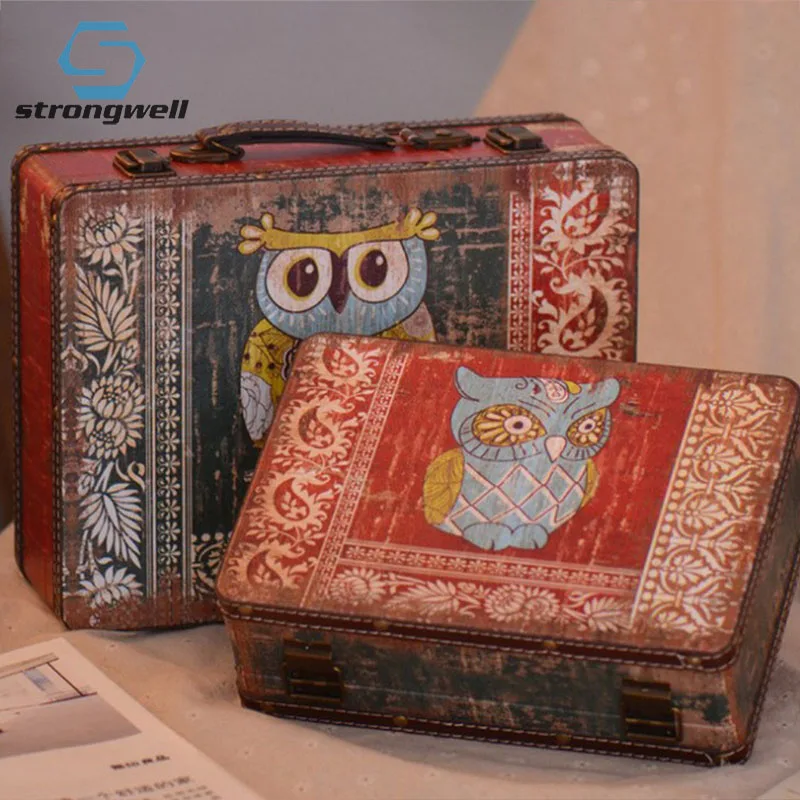 Винтажный деревянный ящик для хранения Strongwell маленький пиратский украшений