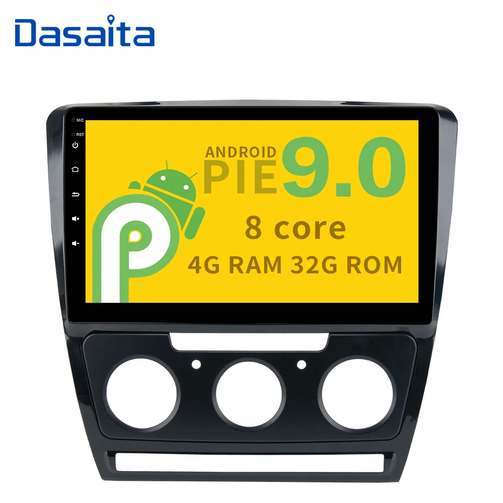 Автомобильный мультимедийный навигатор Android 9 0 GPS для Skoda Octavia 2007 2008 2009 2010 2011 2013 2014 с