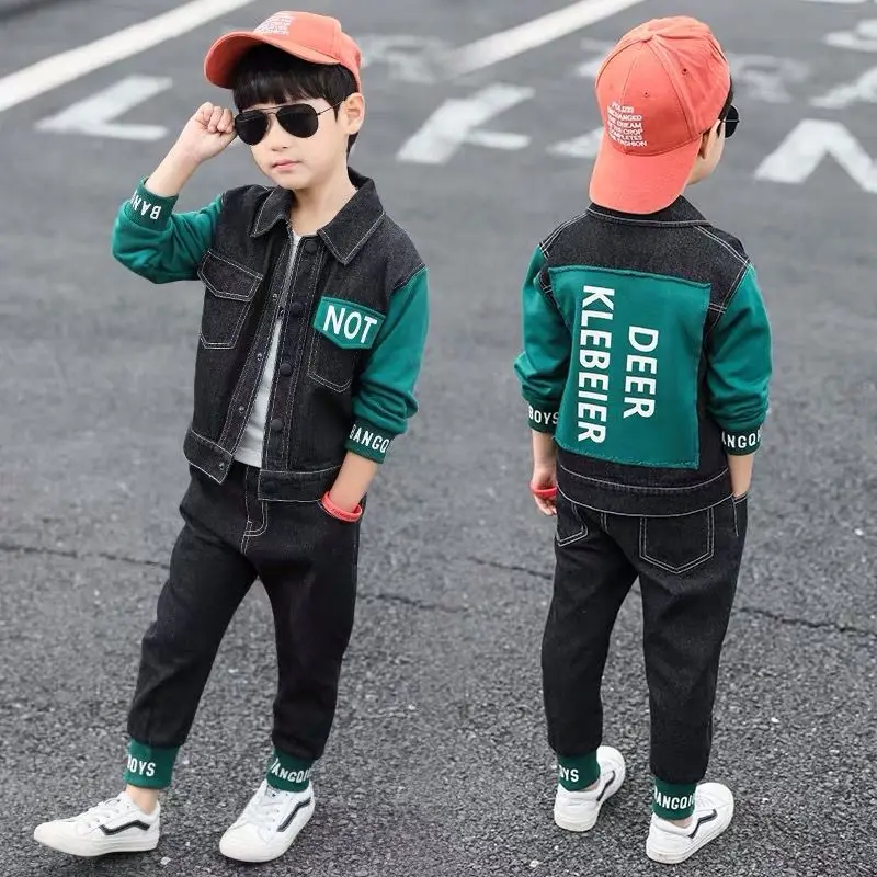 Весенне-осенние платья в ковбойском стиле комплекты для мальчиков Новый 2021