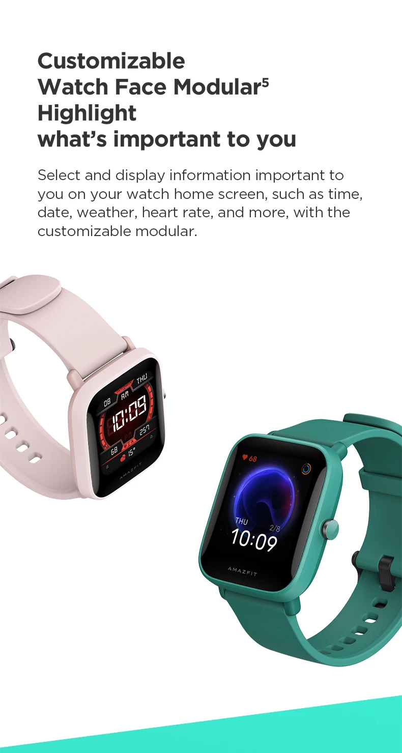 Amazfit bip u pro smartwatch gps glonass