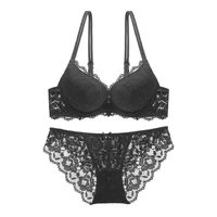 sexy womens sexy lace underwear thin upper and lower thick gather bra comfortable breathable and supportive bra set wt045