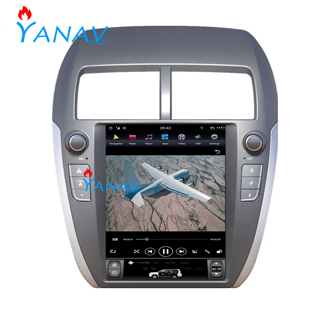 

Tesla Style vertical screen GPS navigator player For-Mitsubishi ASX RVR 2013-2019 Android multimedia player Support carplay