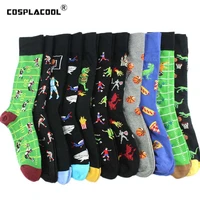 creative food animal socks combed cotton funny socks men novelty design plane dinosaur crew skateboard socks calcetines hombre