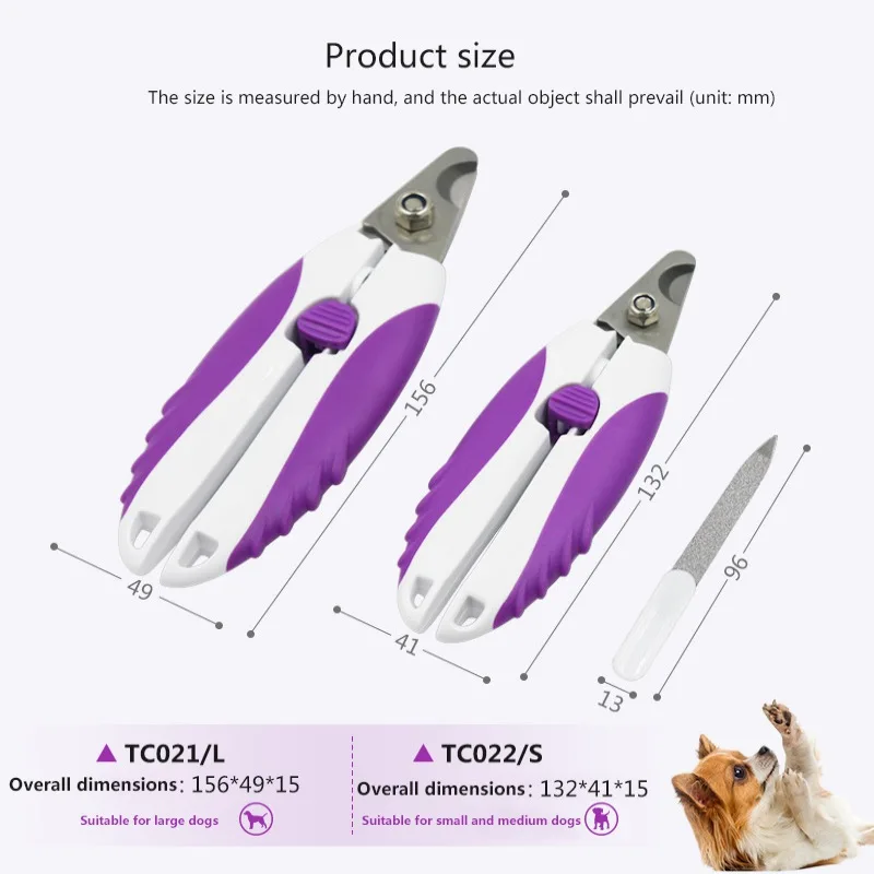 

Professional Pet Nail Clipper Stainless Steel Dog Cat Nail Toe Claw Clippers Pet Dog Scissors Trimmer Pet Grooming Tools L