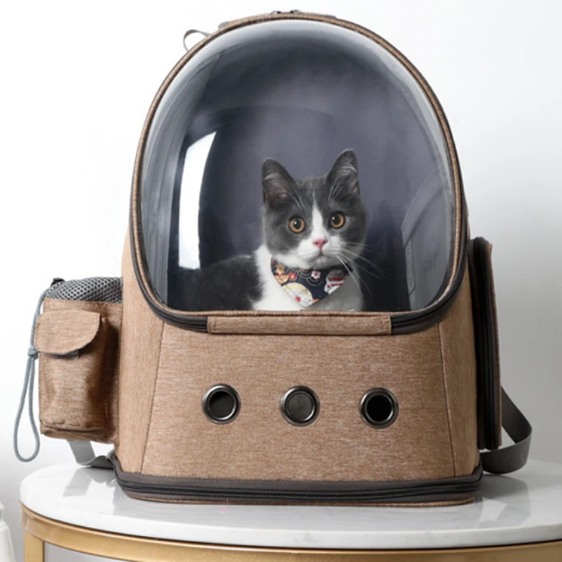 

Cat Carrier Backpack Space Capsule Bubble Breathable Portable Pet Backpack Cat Small Dog Backpack Carrier for Travel and Hiking