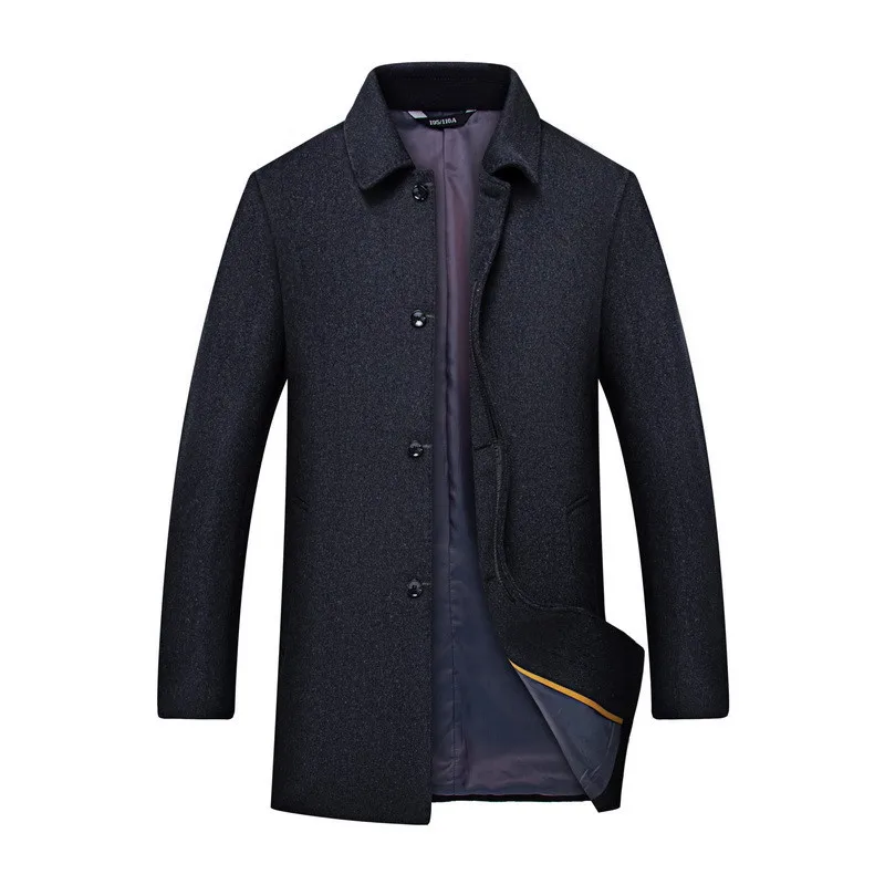 Новинка Осень/Зима Мужской однобортный тренчкот размера плюс 8XL 6XL 5XL 4XL для