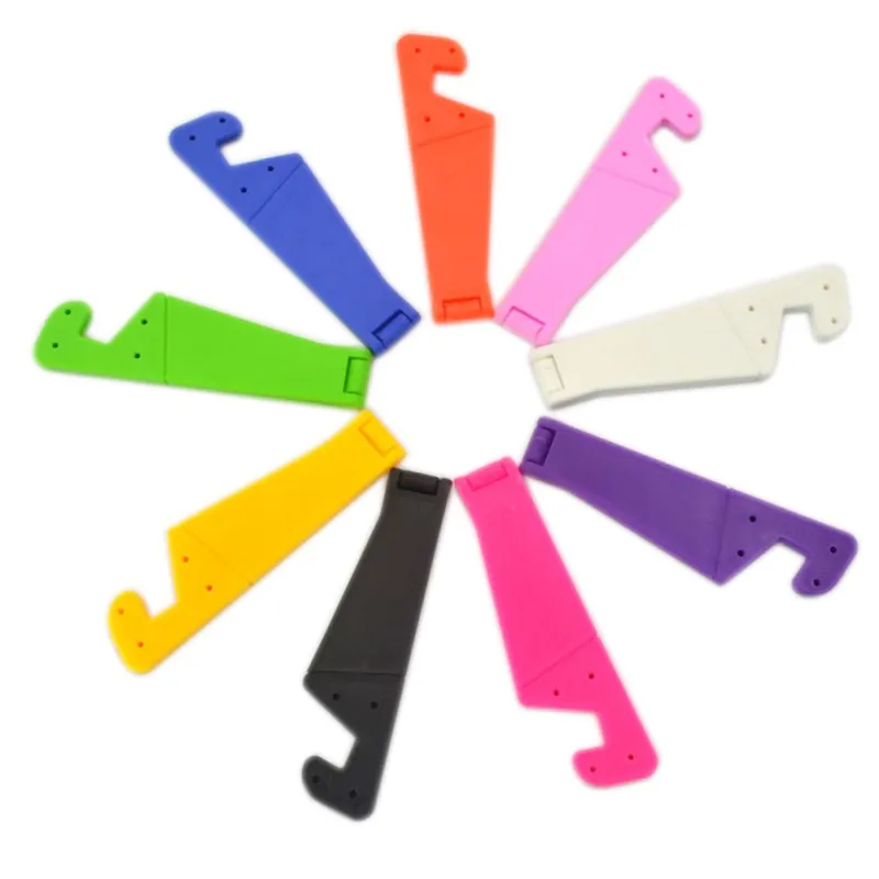 Универсальный складной держатель для телефона iPhone Samsung цветной v образный