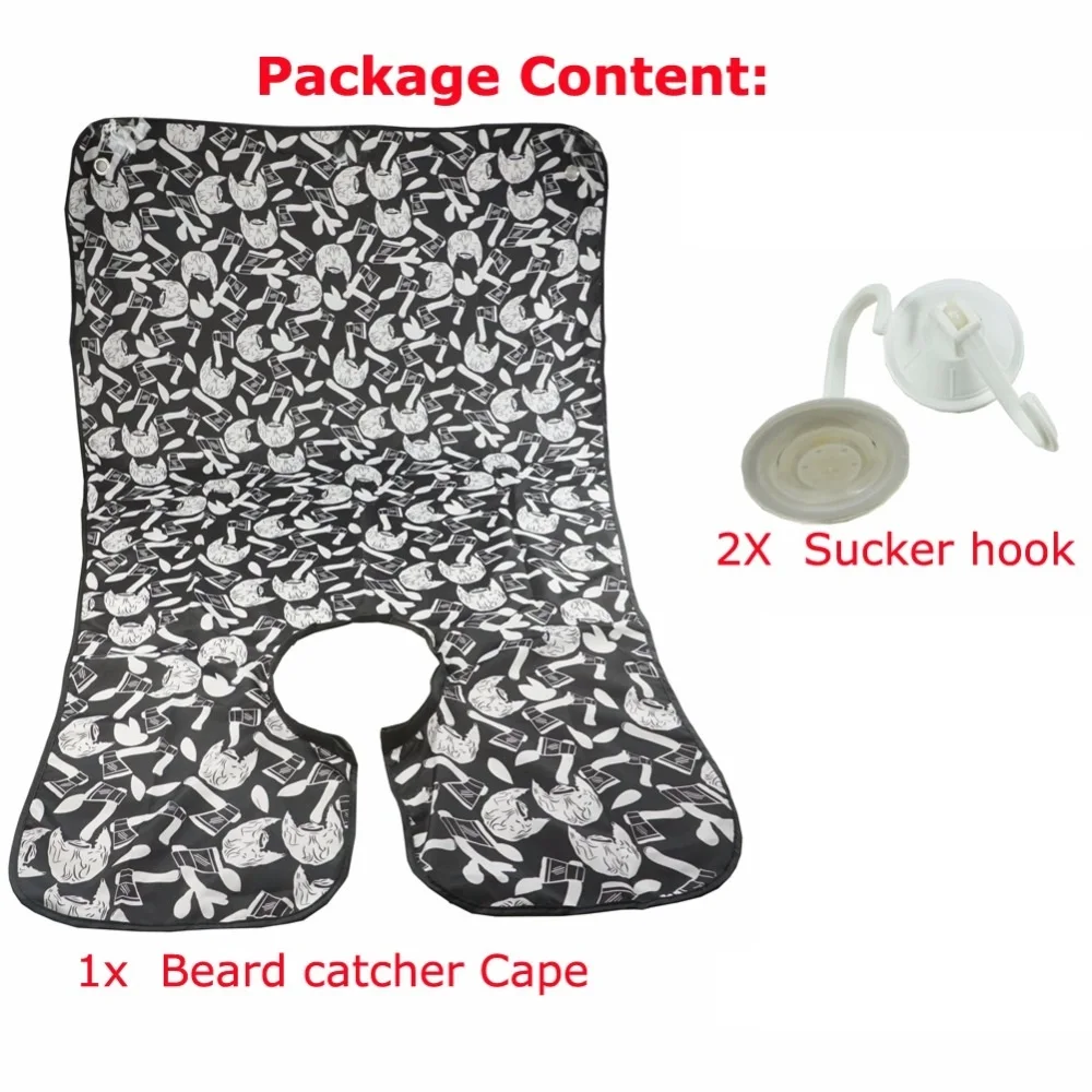

Men Apron Beard Shaving Apron Bib Trimmer Face Shaved Hair Apron for Men Waterproof Apron Bathroom Products Retro shave cloth