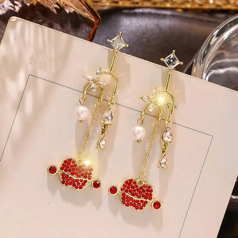 Серьги-капли с большими звездами 1 шт. новинка 2019 Модный Роскошный серьги