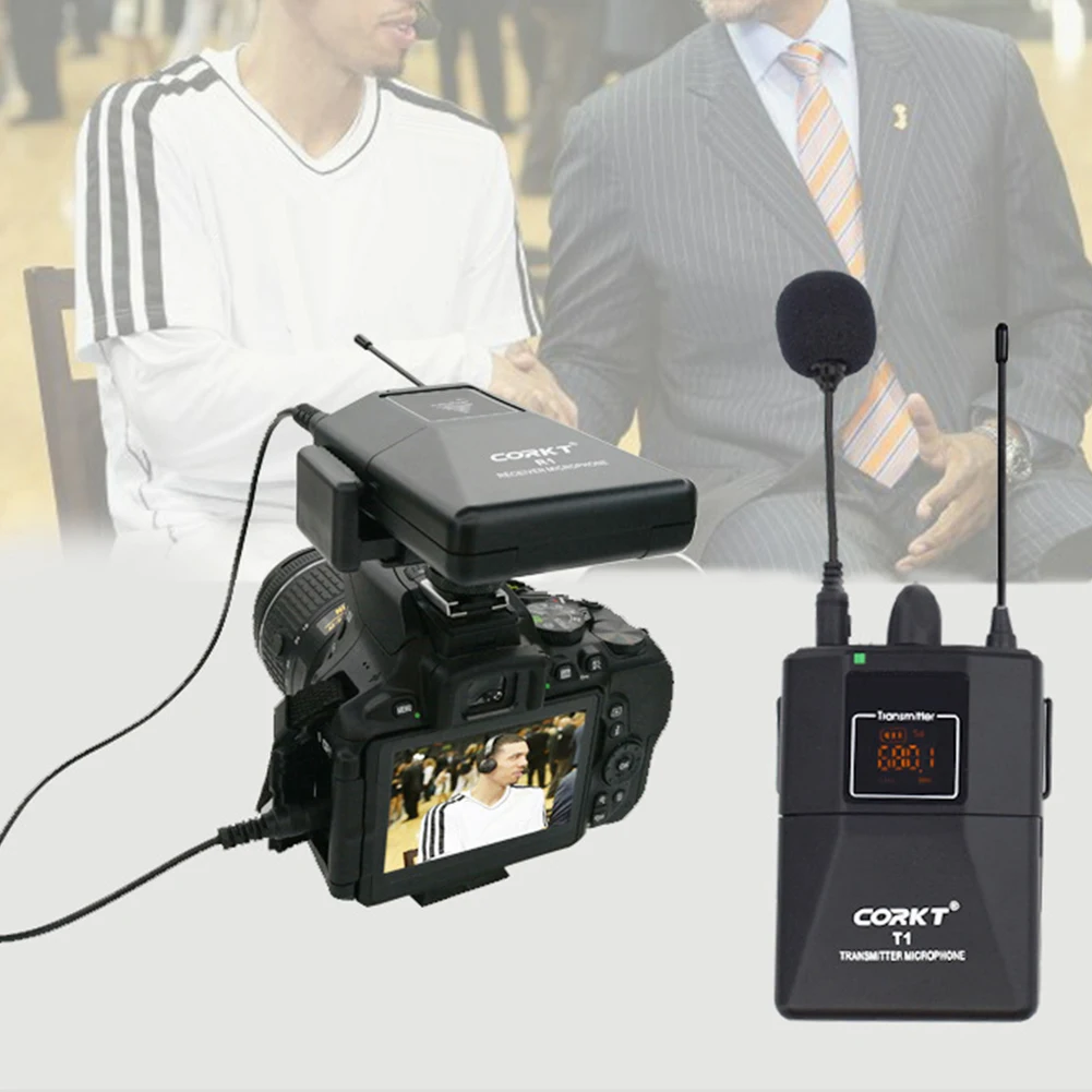Receiver Portable Wireless Microphone System DSLR Camera Lapel Mic Youtube Transmitter Vlog Professional Phones Video Recording |