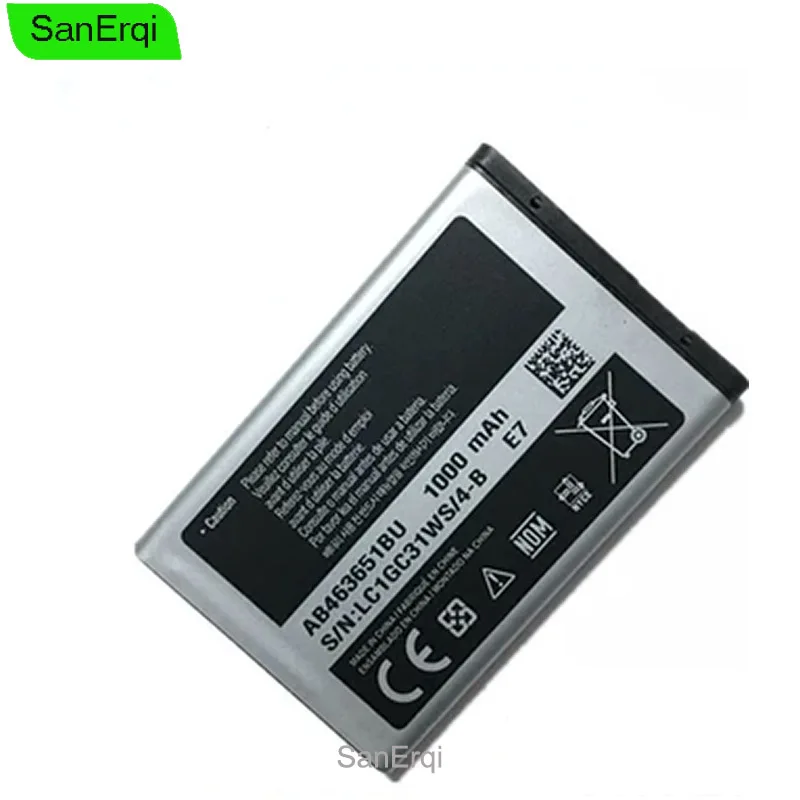 Аккумулятор AB463651BU 1000 мАч для Samsung W559 S5620I S5630C S5560C C3370 C3200 C3518 J808 F339 S5296 C3322 L708E S5610 |