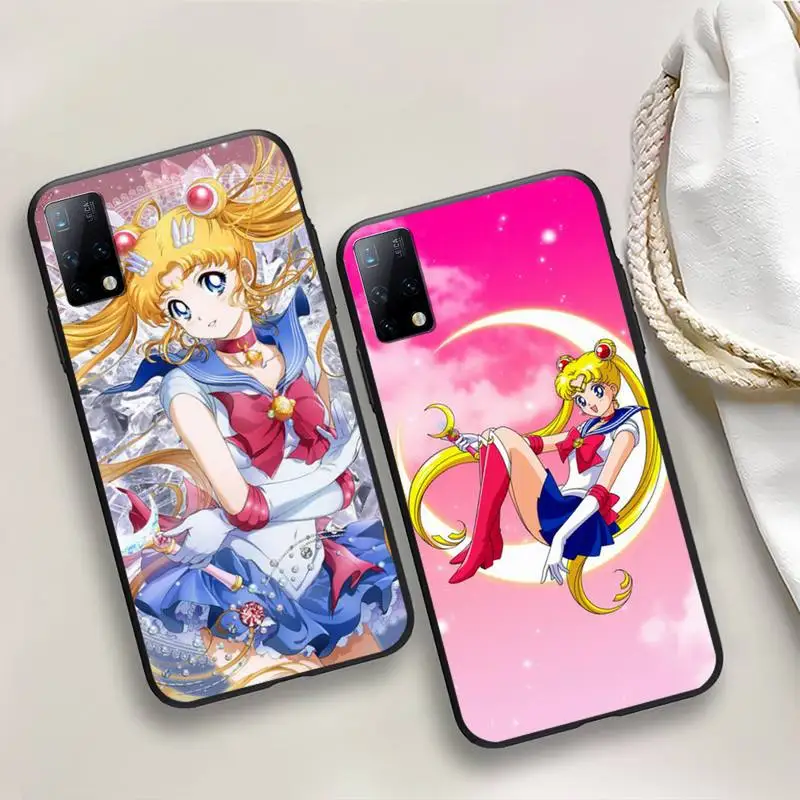 

Lovely Sailors Cute Moon Phone Case for Redmi note 5 5A 7 6 8 8T 9 10 4 6 9 10 S PRO MAX Fundas cover