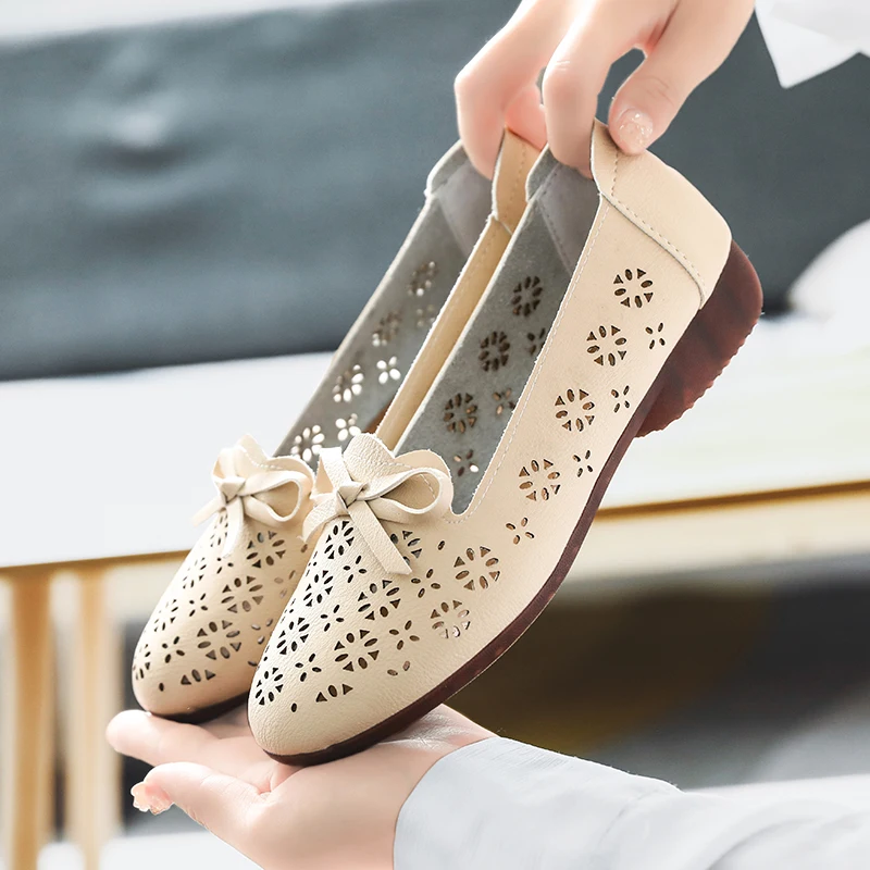 Fashion Women Sneakers Breathable Flat Moccasins Shoes Woman Slip on Ballet Walking Sports Female Summer Loafers Shoes