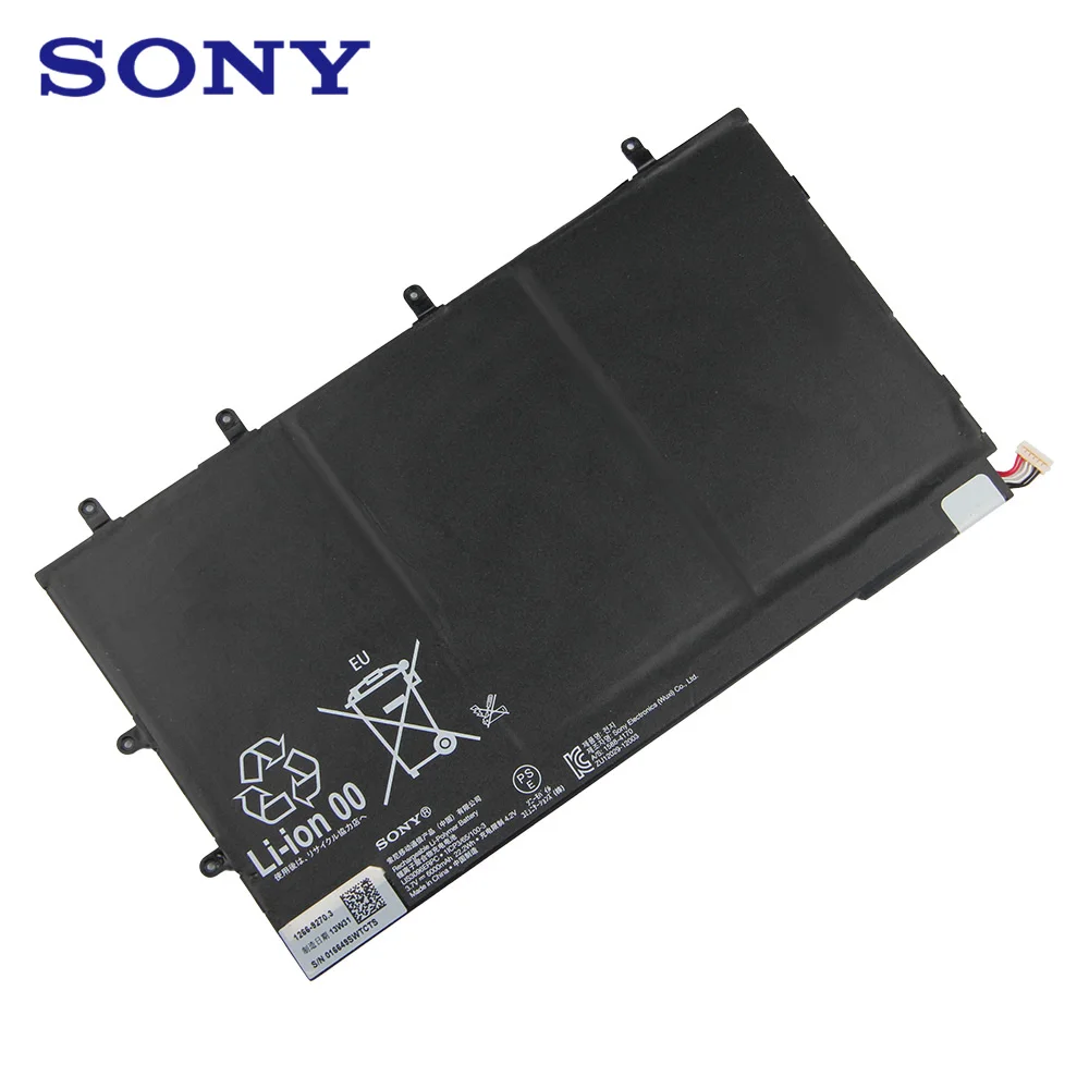 Оригинальный запасной аккумулятор Sony LIS3096ERPC для SONY Xperia Tablet Z 1ICP3/65/100-3 SGP321