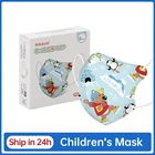 10-50 шт., Детские антивирусные маски с мультяшным рисунком