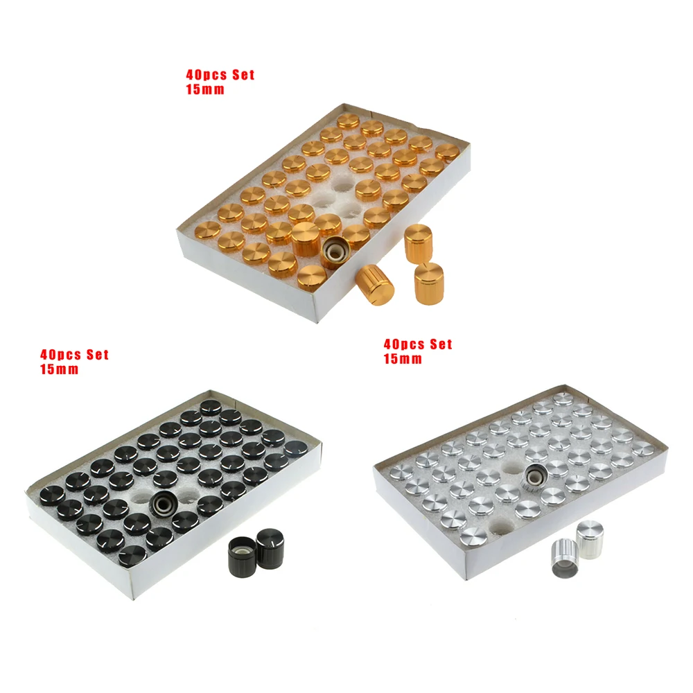 

Control Potentiometer Knobs Volume Mini Cap Replacement Part Plastic+Metal