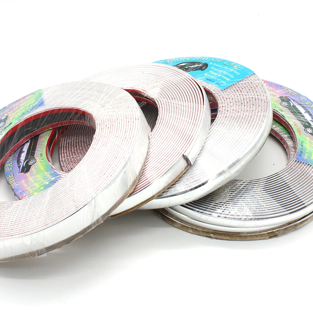 Универсальные хромированные самоклеящиеся полосы для отделки автомобиля 3