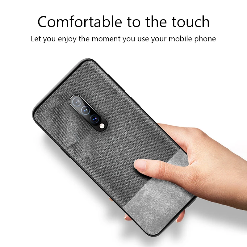 Для OnePlus 7 Pro чехол противоударный задняя крышка ткань силиконовый мягкий край защитный чехол для OnePlus 6T 6 7T Pro Чехол