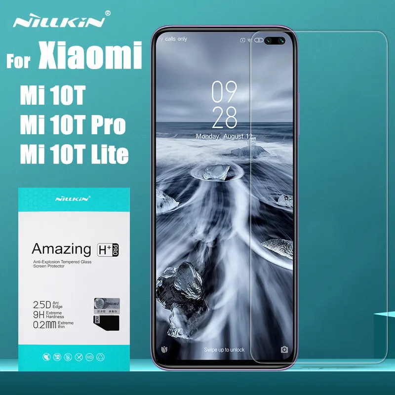 Для Xiaomi POCO X3 NFC Mi 10 10T Lite 5G 9 9T Pro стекло Nillkin 9h/ч + PRO 2.5D Закаленное Защитное для Redmi K20