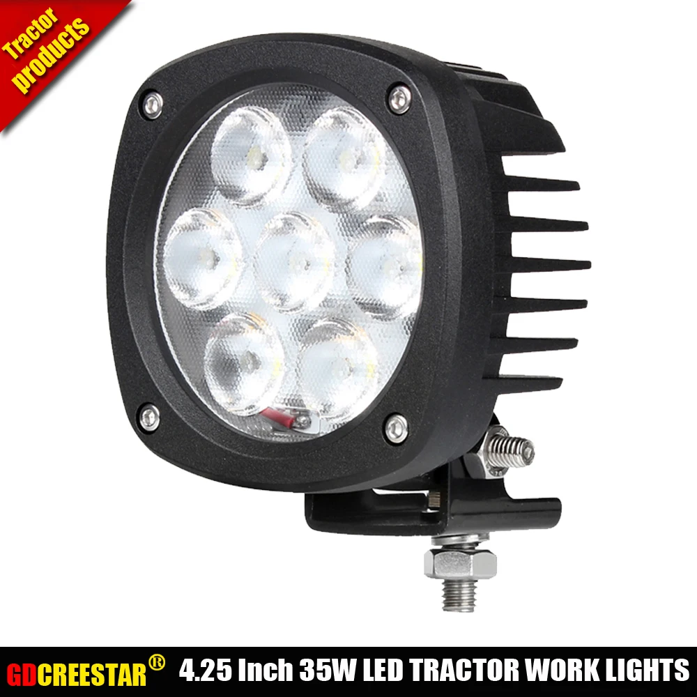 Квадратный круглый 35 Вт прожектор/рассеянный луч 4 25 дюйма 12 В 24 в светодиодный