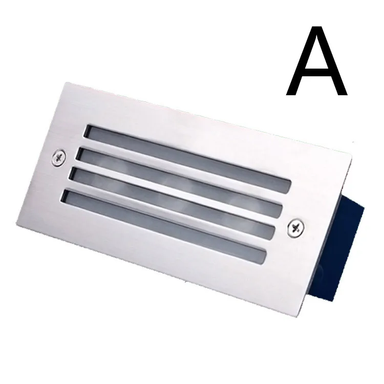 3 Вт светодиодный подземный светильник лампа для лестницы квадратных утопленные