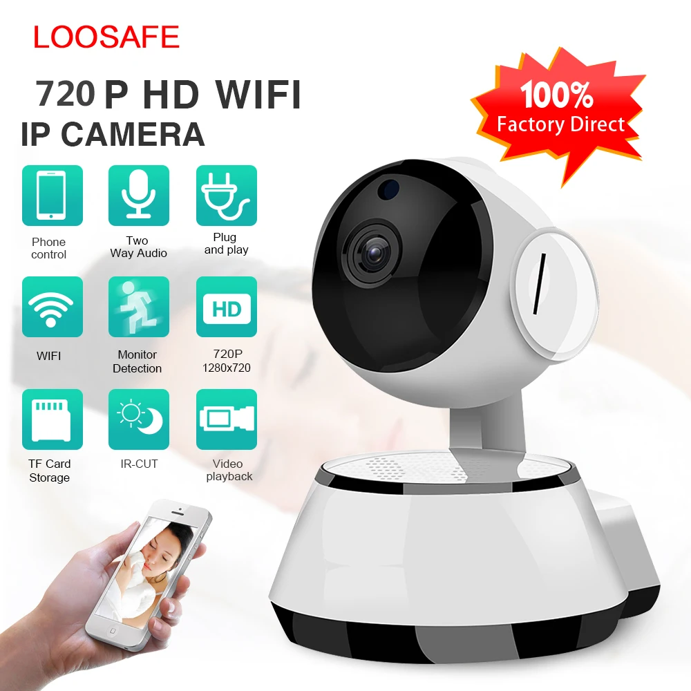 Домашняя WiFi ip-камера безопасности, беспроводная дешевая камера, Wi-Fi аудио запись, IR-Cut, ночное видение, видеонаблюдение, HD мини CCTV камера