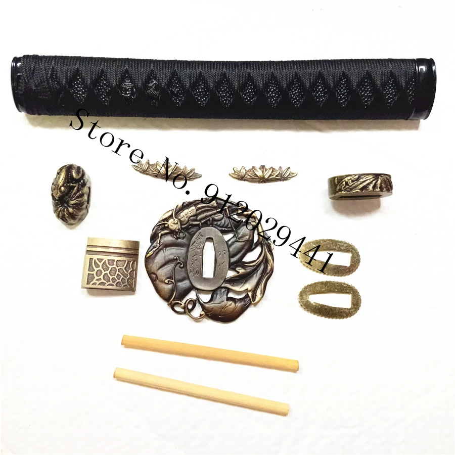 Набор меча ручной работы японская защита для катаны вакидзаси фучи Каширы ручки