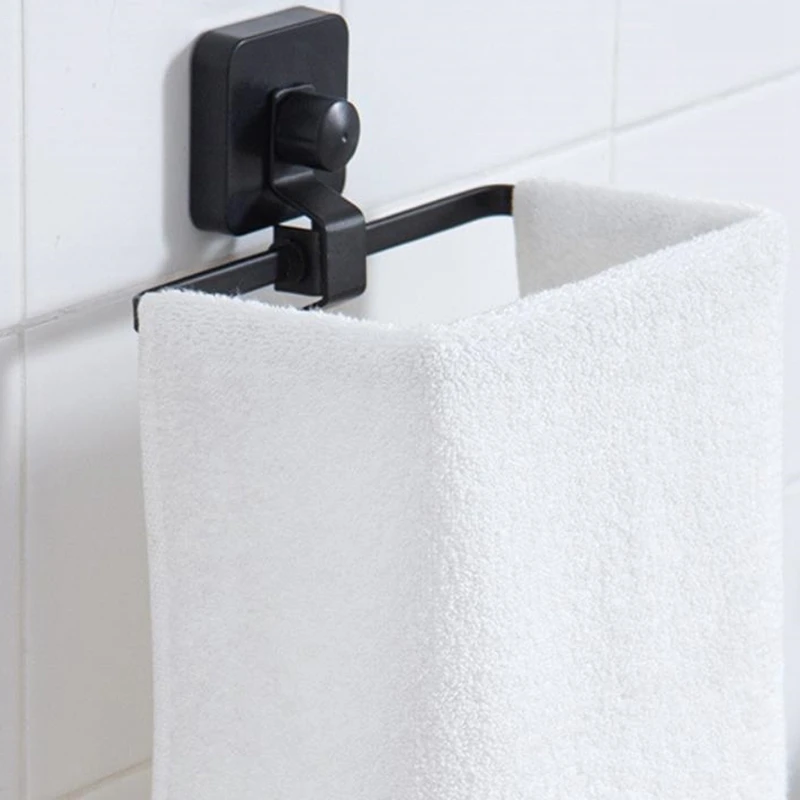 

Suction Toilet Paper Holder Storage Bathroom Towel Dispenser Paper Roll Holder Modern Square Wall-Mounted Towel Rack
