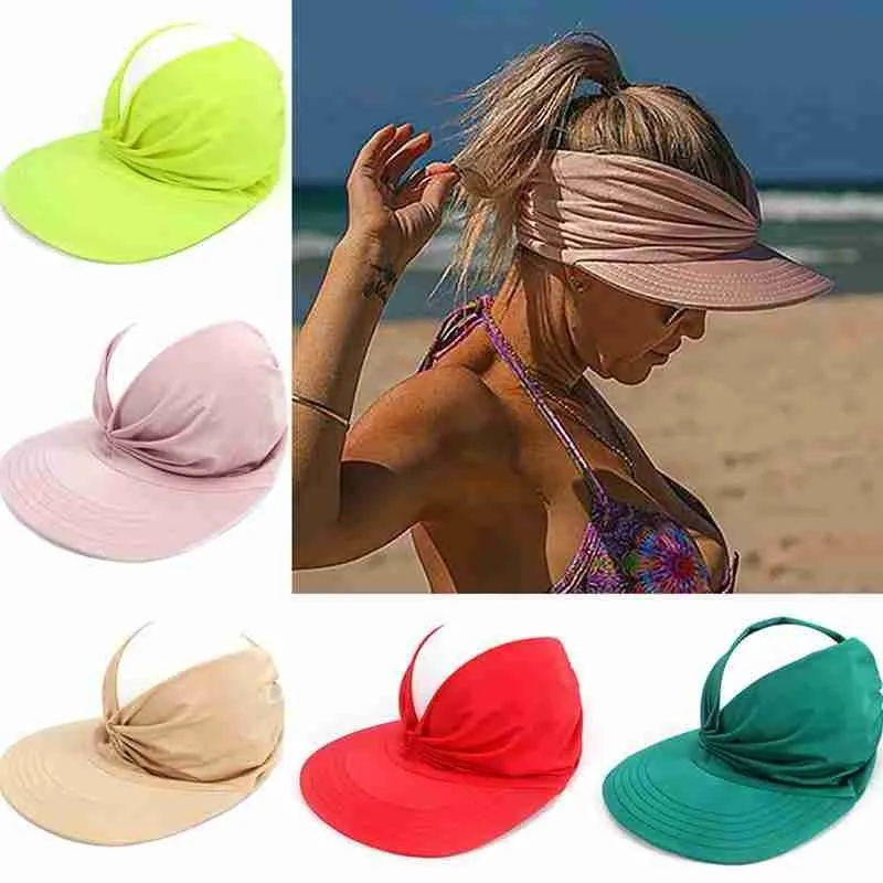 

New Arrival Hat Women Sun Visor Sun Hat Elastic Anti-ultraviolet Hollow Top Hat Outdoor Casual Caps Gorras Sun Hat Summer Hat