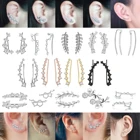 Серьги-гвоздики женские в форме листьев, 1 пара