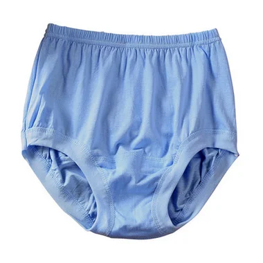 Light Blue Женское нижнее белье из чистого хлопка, большие размеры, с высокой талией, женские дышащие удобные трусики, свободные микро-трусы розового цвета - Цвет: Light Blue