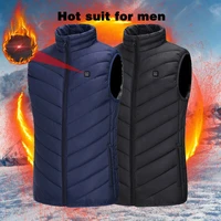249 zones heated vest men women winter usb heated vest thermal clothing hunting vest winter heating jacket blacks 4xl