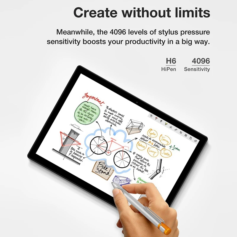 HiPen H6 4096 пресс ure стилус/Пресс ручка для планшета CHUWI UBook Pro|Стилусы планшетов| |