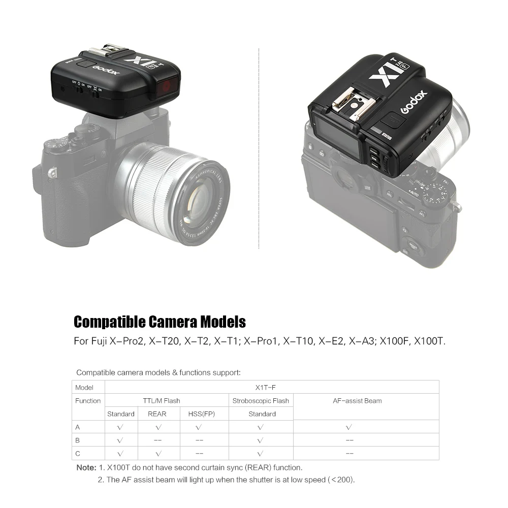 Godox X1T F 2 4G Беспроводной TTL вспышка триггера 1/8000s HSS 32 Каналы ЖК дисплей трансмиттер
