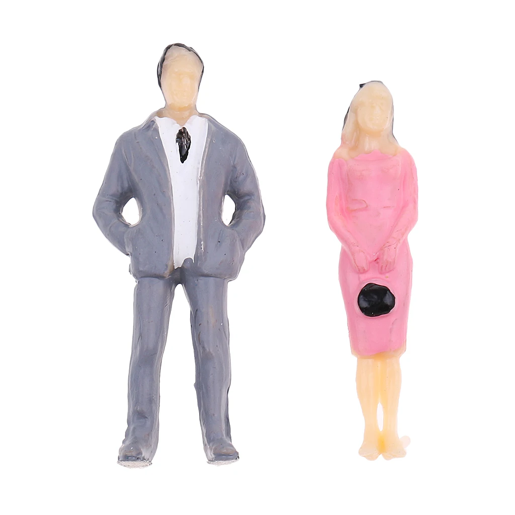 Пластиковая Раскрашенная фигура для людей 3 2 7 см смешанная партия Хо пакетик