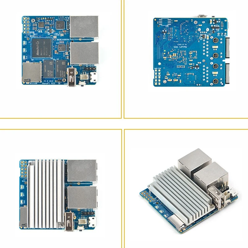 NanoPi R2S OpenWrt System RK3328 мини роутер двойной гигабитный порт 1 Гб большой памяти |